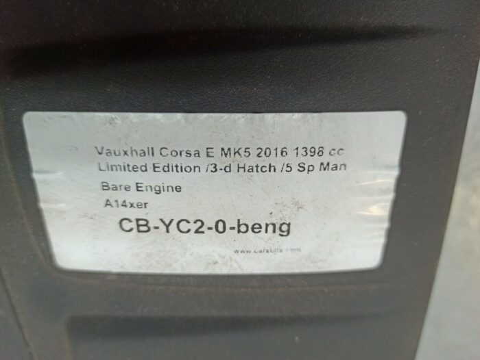 Vauxhall Corsa E 2015-2019 1.4 Petrol Engine Top Cover 55561432 - Image 6